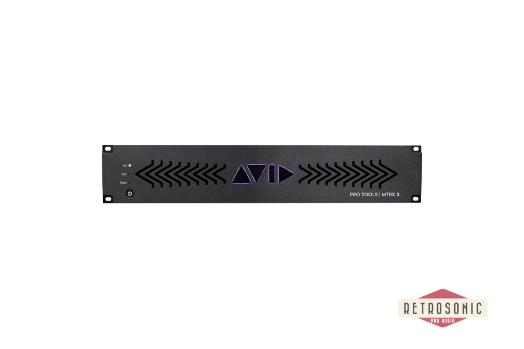 Avid Pro Tools | MTRX II Base unit with with DigiLink, Dante 256 and SPQ